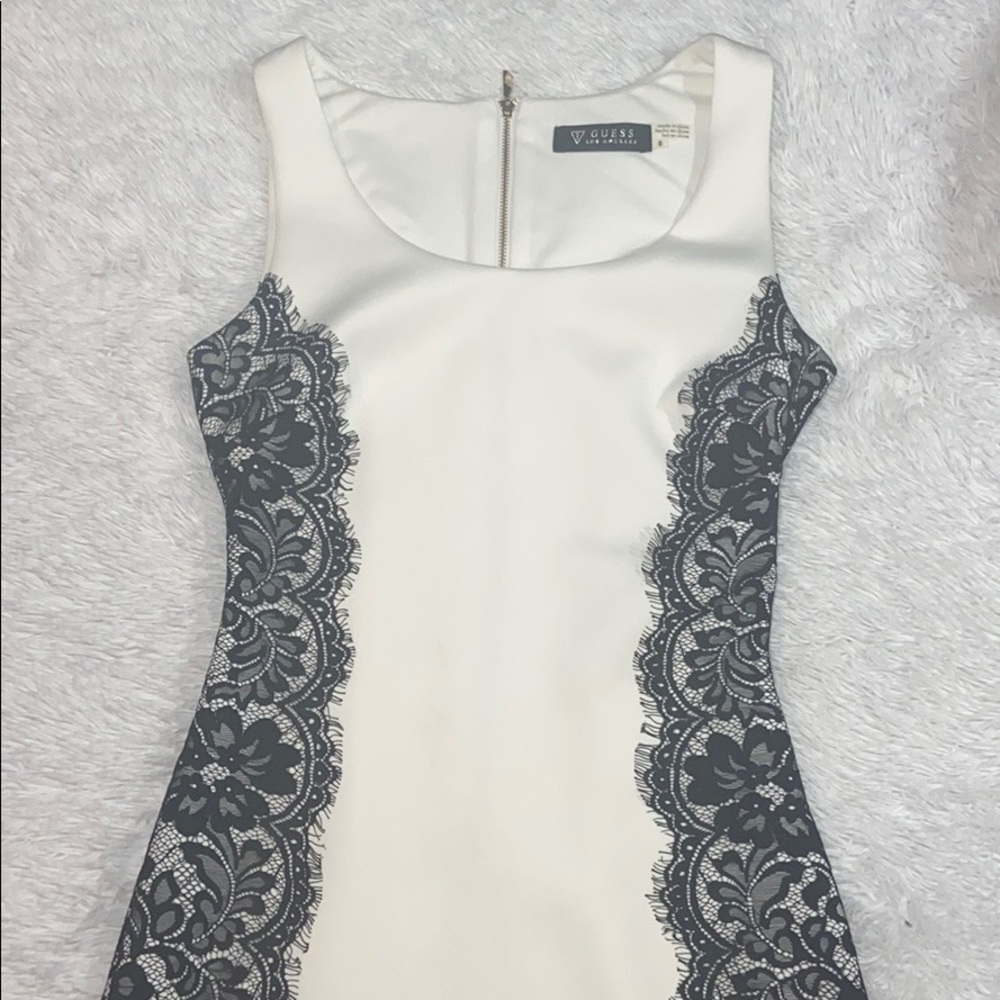 Black and White Lace Guess Dress